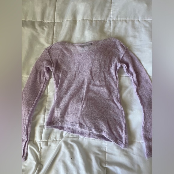 URBAN OUTFITTERS Semi-Sheer Asymmetrical Sweater - Picture 4 of 5